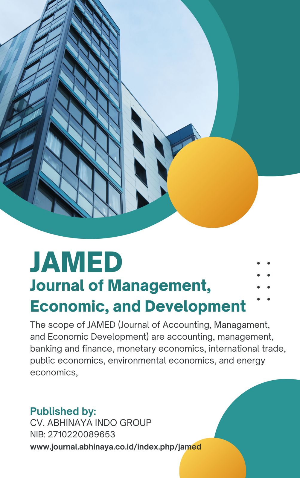 Journal of Accounting, Management, and economic development (JAMED)